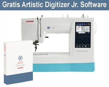 Janome Memory Craft 100E + Artistic Digitizer Jr.
