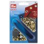 Prym Rings with discs, gold Ø4mm